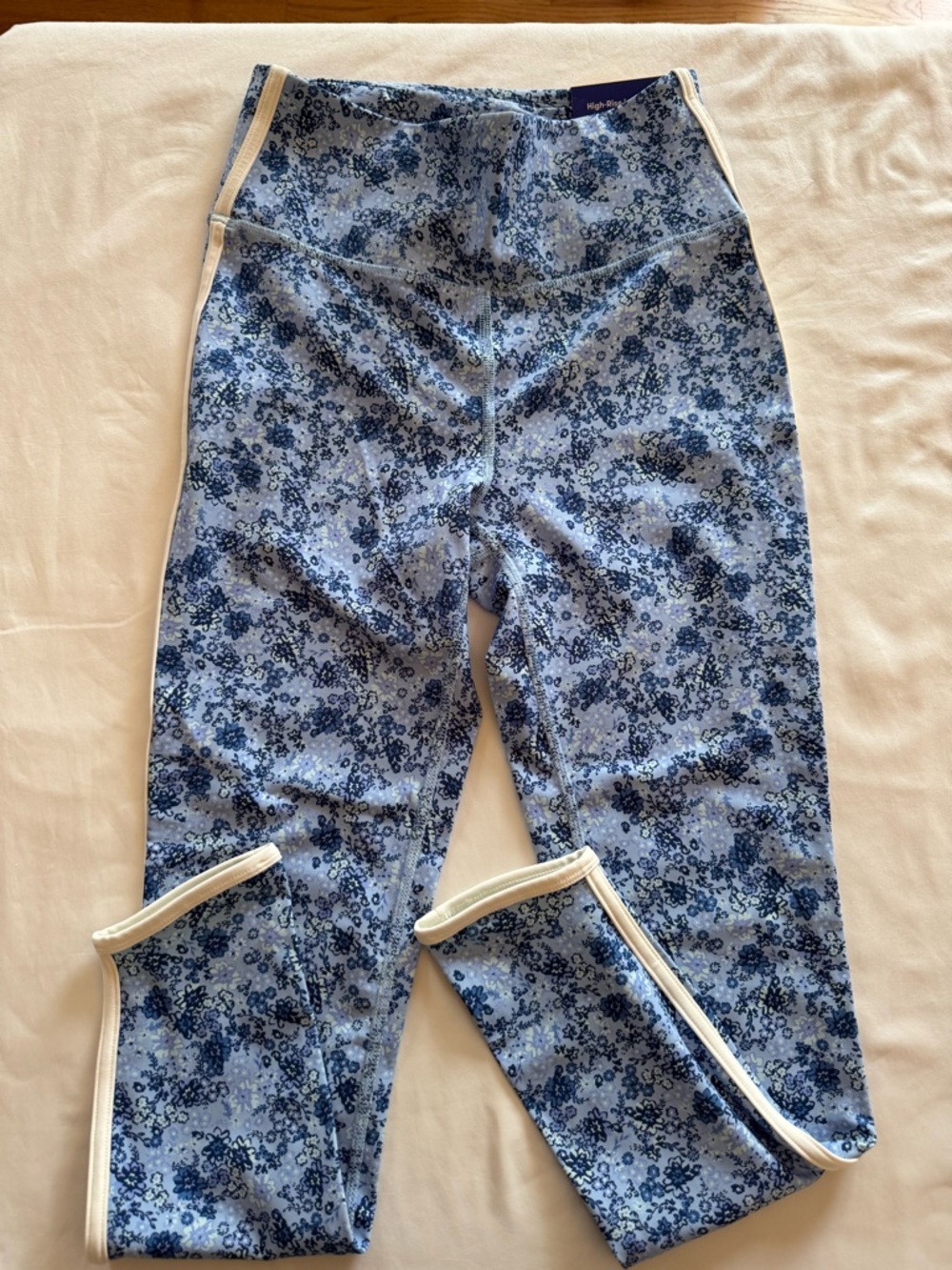 JoyLab Women's Blue Floral Leggings Small